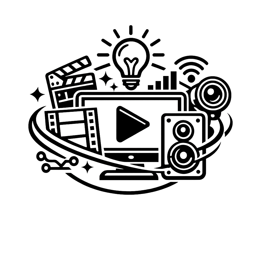 lineart genera un incno que simbolice tecnologa audiovisual innovadora-1