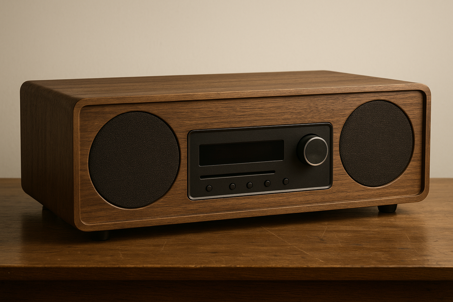 vintage wood allinone ruark audio system without logos-1