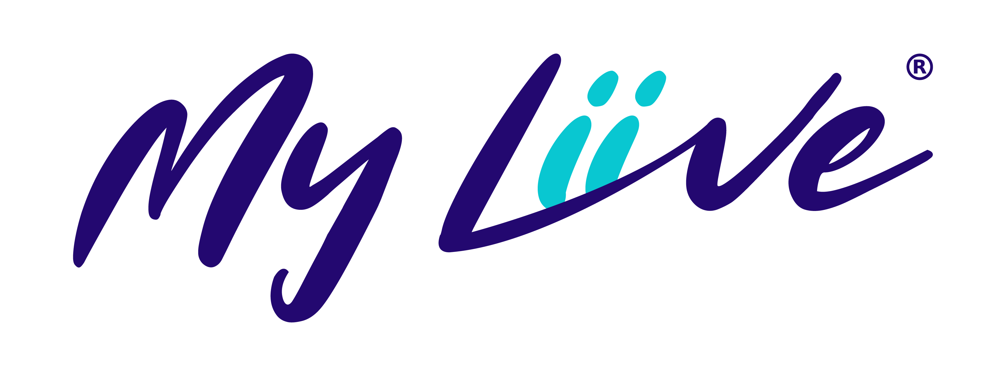 Logo MyLiive morado aqua